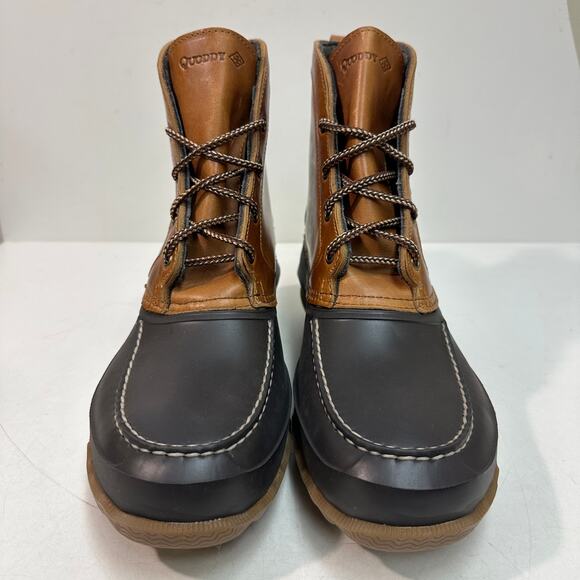 NWOT Quoddy x Sperry Field Boot Duck Cavalier Whiskey Leather Waterproof Sole 11 - Picture 3 of 13